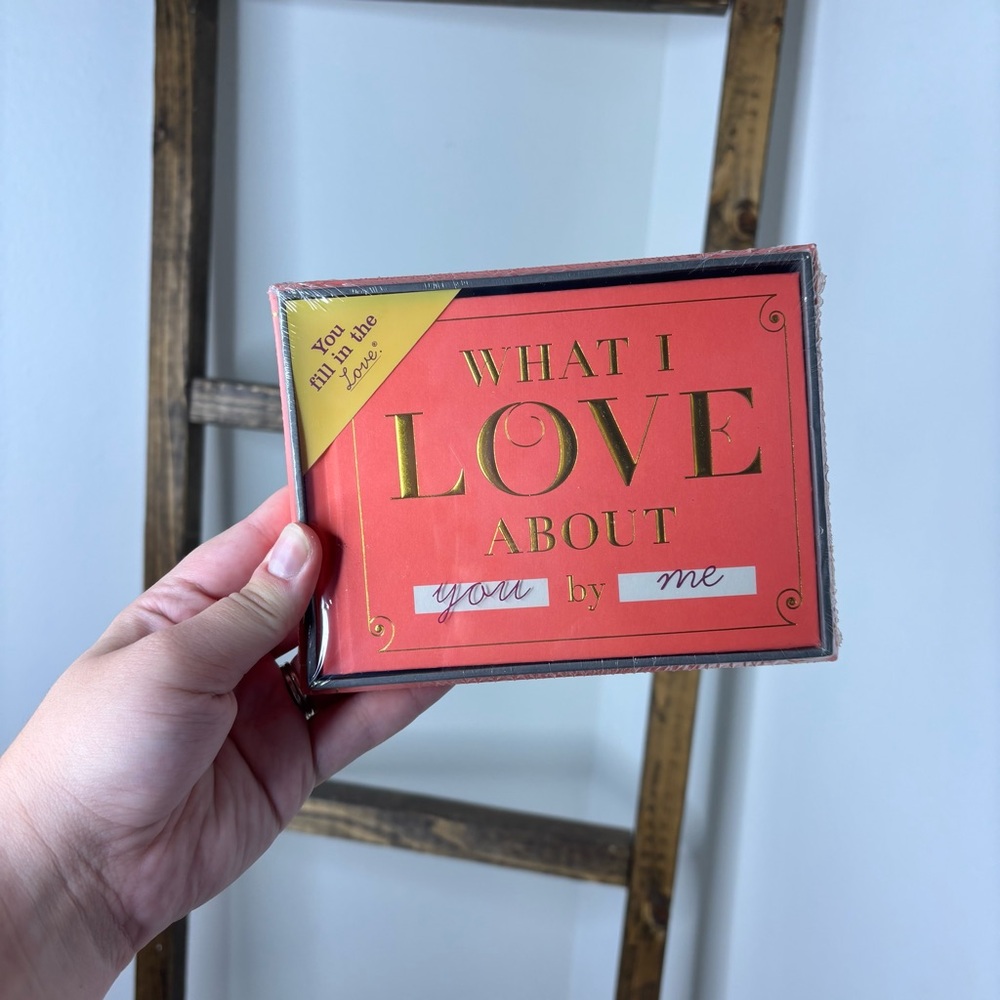 Red and Gold 'What I Love About You' Book